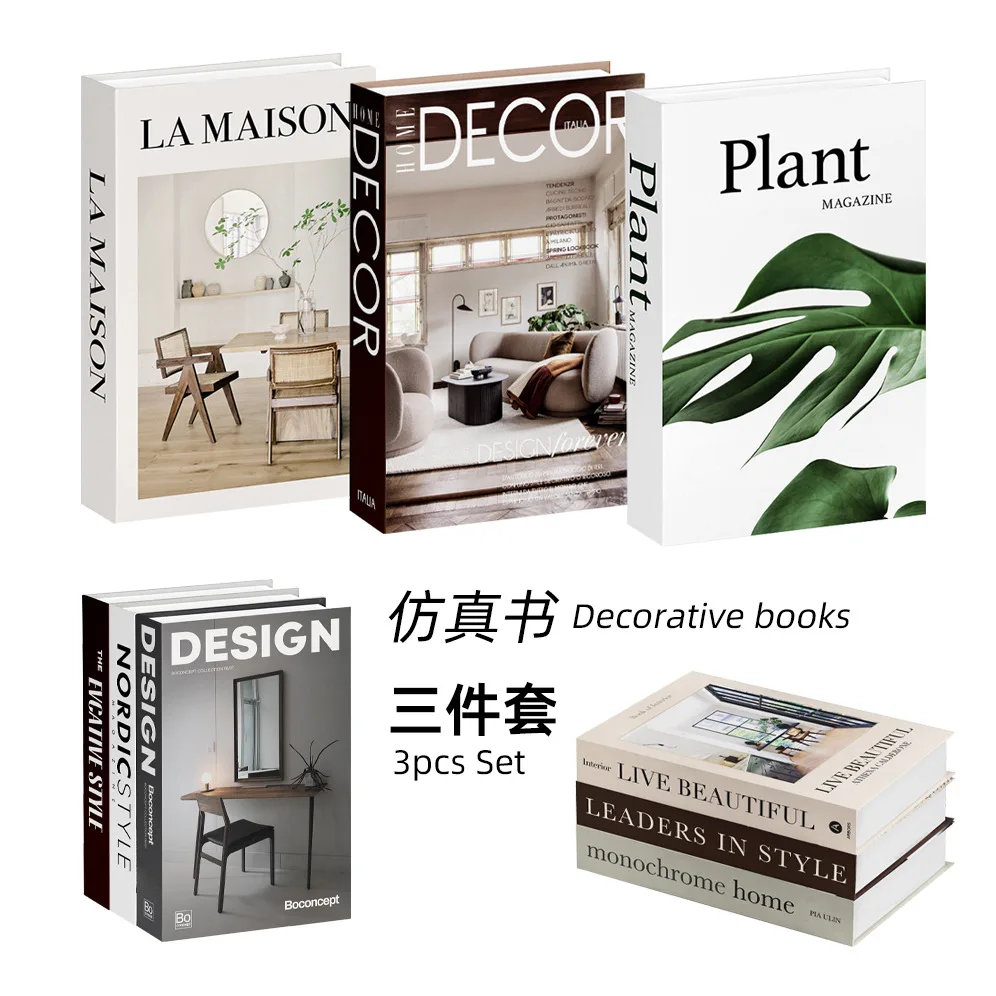Photography Magazine - Set di 3 Libri Decorativi di