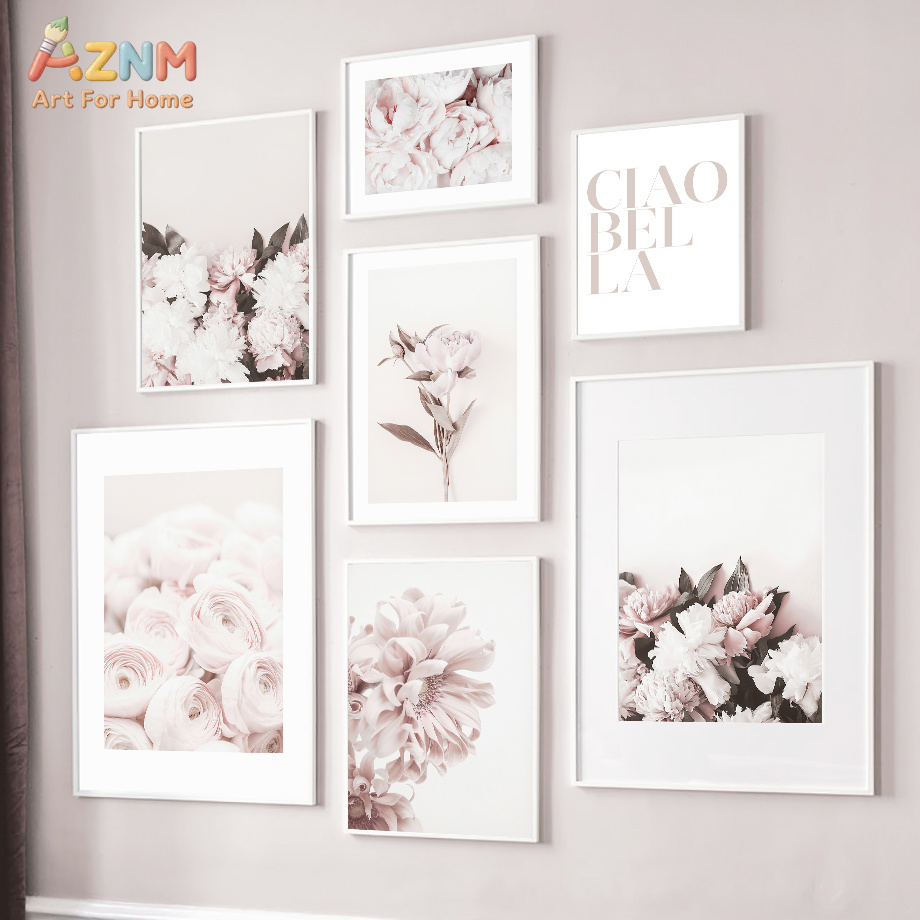 Photography Poster - AZNM Stampa su tela con peonie