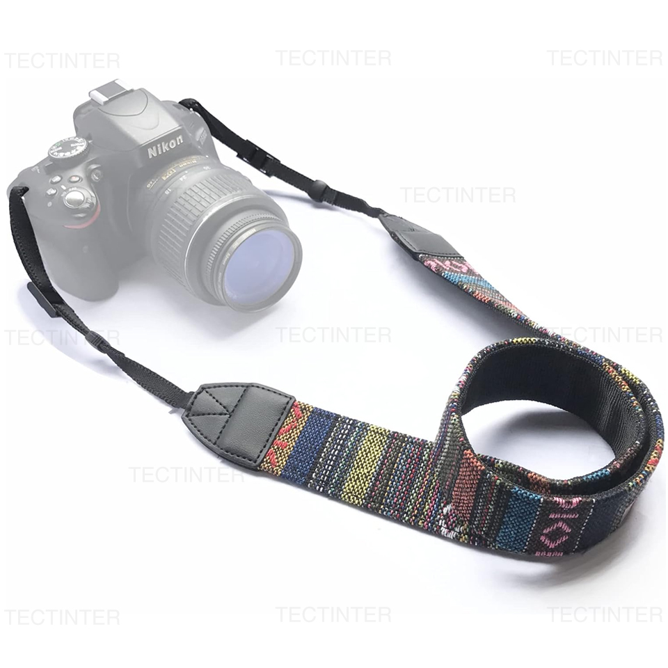 Camera Strap Leather - Cintura regolabile per fotocamera in pelle