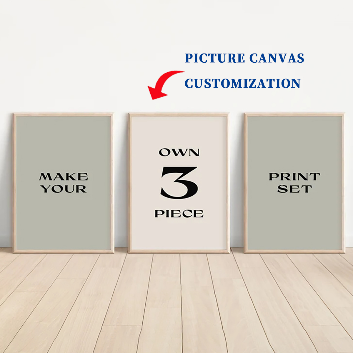 Photography Poster - 3 poster su tela personalizzati senza