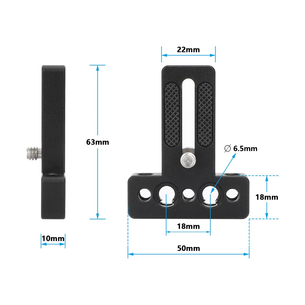 Camera Cage Baseplate - Piastra Base Superiore/Inferiore Multifunzione per Fotocamera