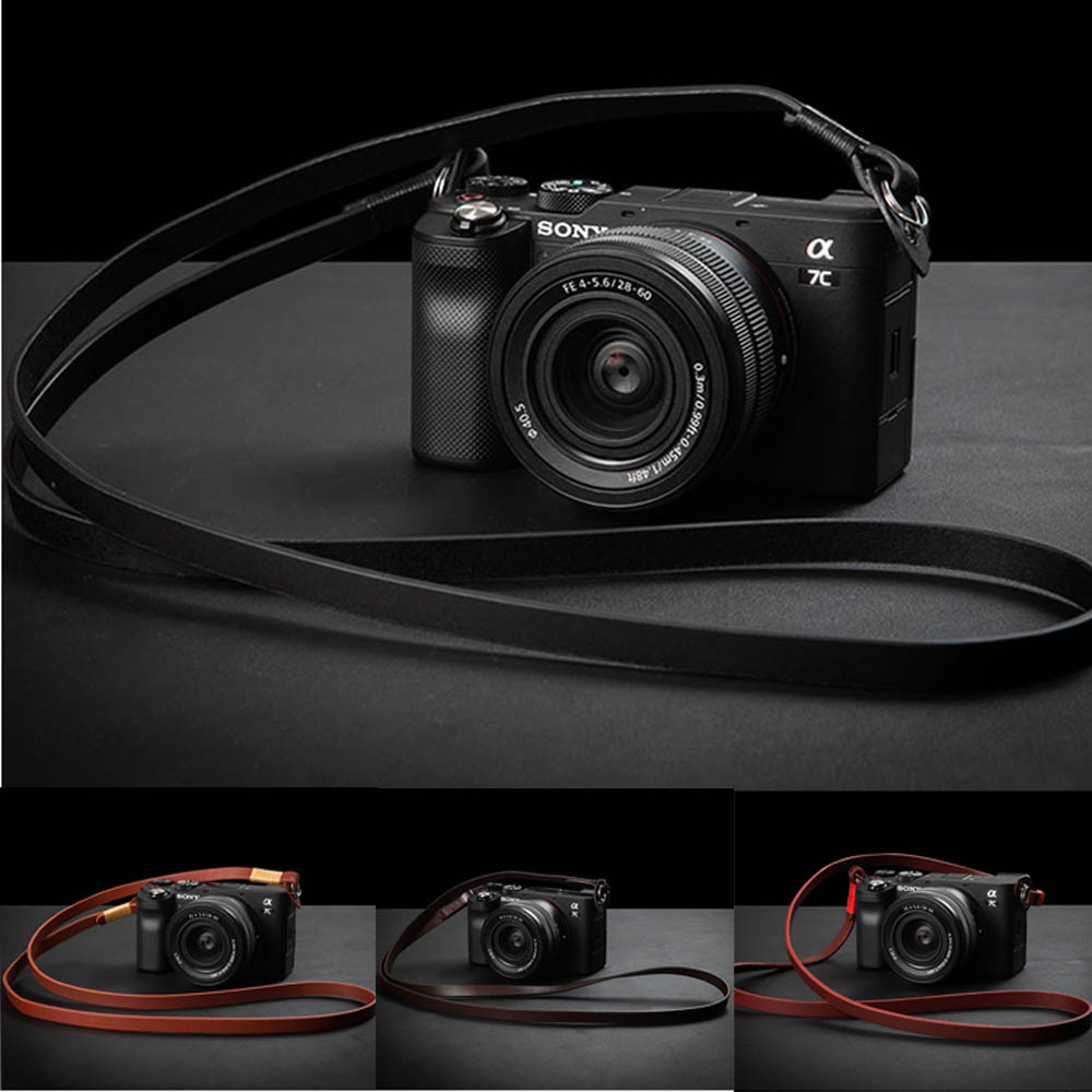 Camera Strap Leather - Tracolla per fotocamera in vera pelle