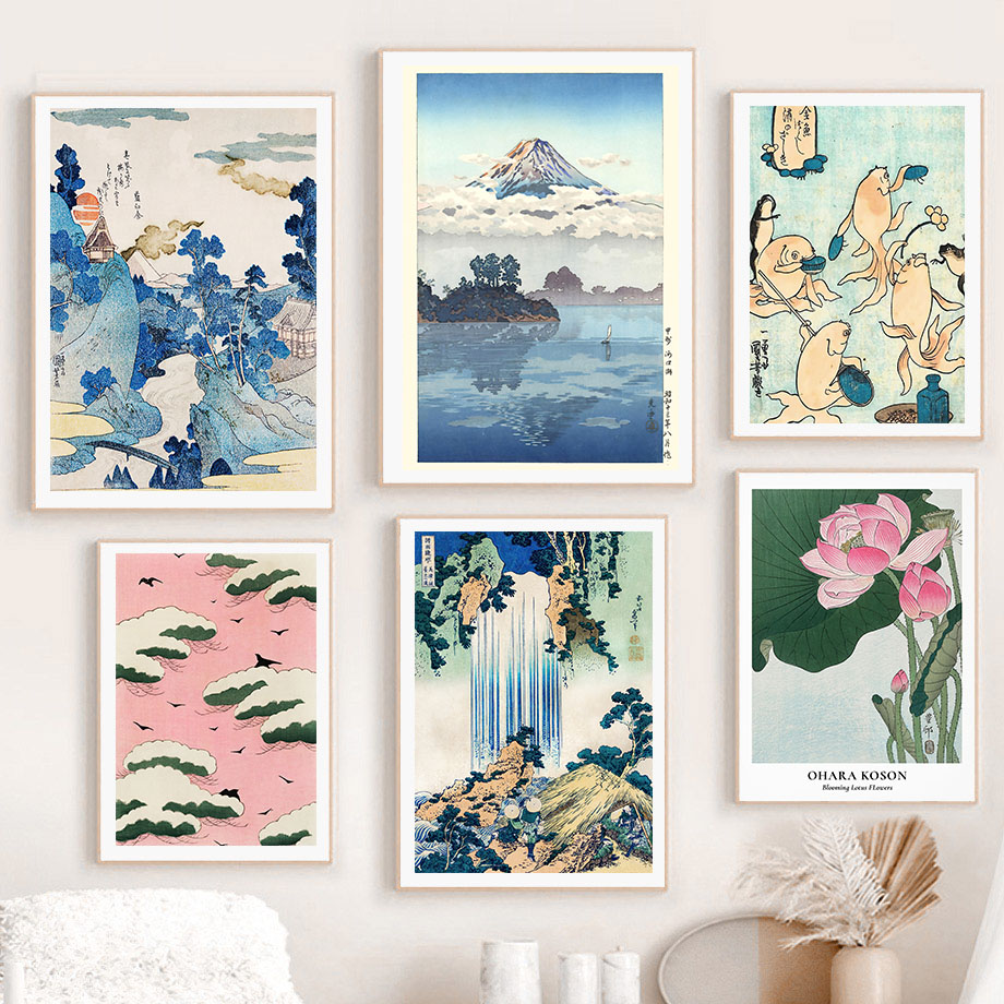 Photography Gallery - Hokusai Ohara Koson Poster d'arte giapponese