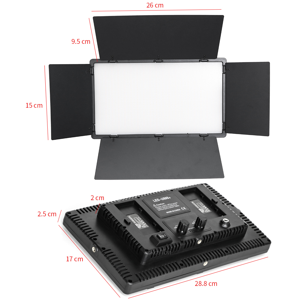 U800 LED Photo Studio Light pe - Video Led Light Panel recensione e prezzo