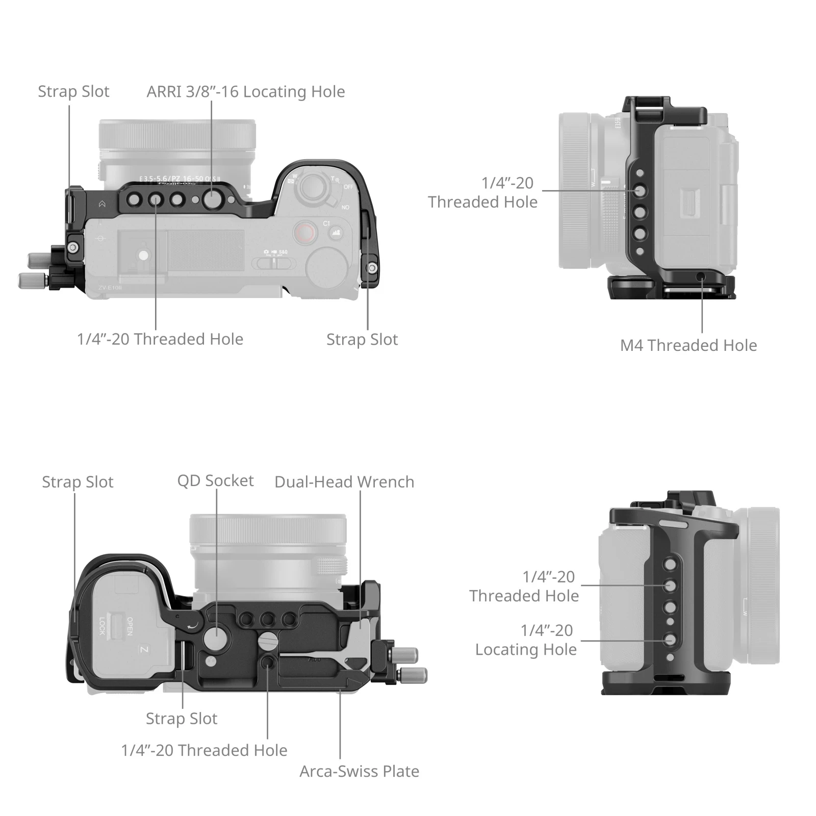 Smallrig HawkLock Kit gabbia a - Camera Cage Baseplate recensione e prezzo