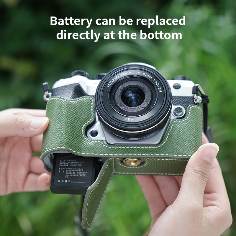 Custodia a mezza custodia in p - Camera Strap Leather recensione e prezzo