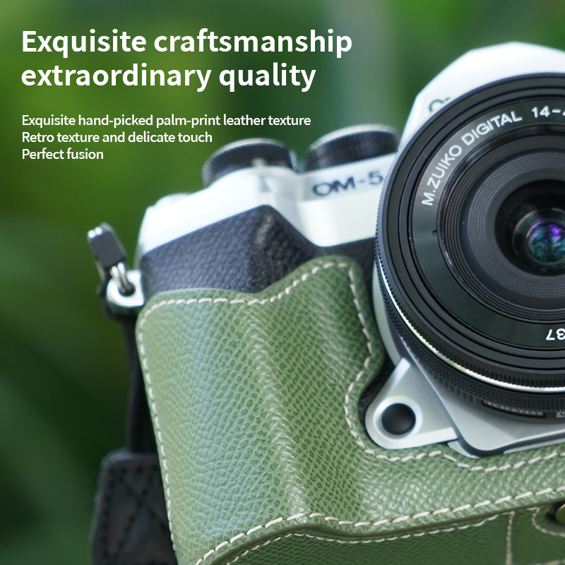 Custodia a mezza custodia in p - Camera Strap Leather recensione e prezzo